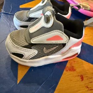3C Kids Nike Gray and Pink Shoes